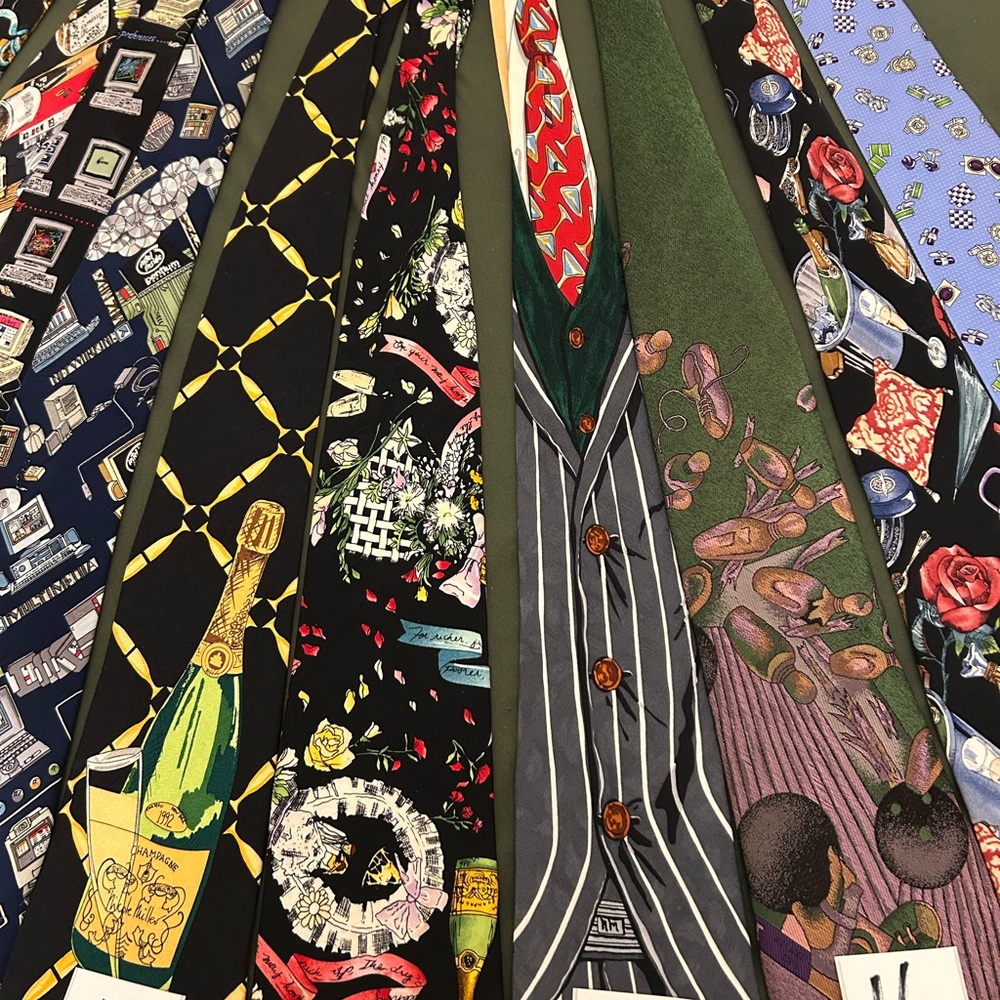 Assorted Patterned Ties Collection - image 6